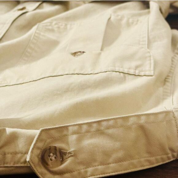 C C FILSON SAFARI JACKET WOMENS L UTILITY BEIGE COASTAL COWGIRL - Picture 4 of 9